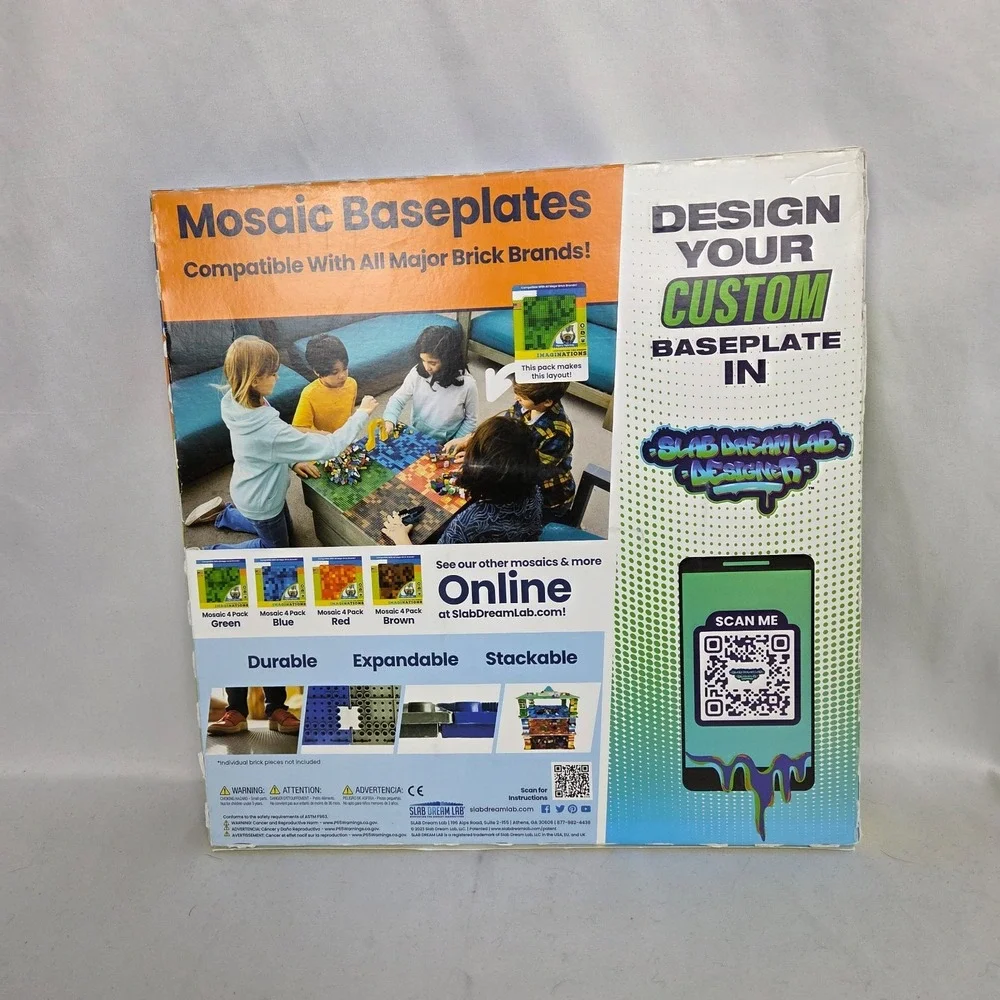 Slab Dream Lab‎ Mosaic Baseplates 4 Pack 12x12 Compatible with All Major Brands